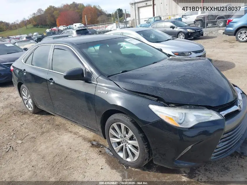 4T1BD1FKXHU218037 2017 Toyota Camry Hybrid Xle