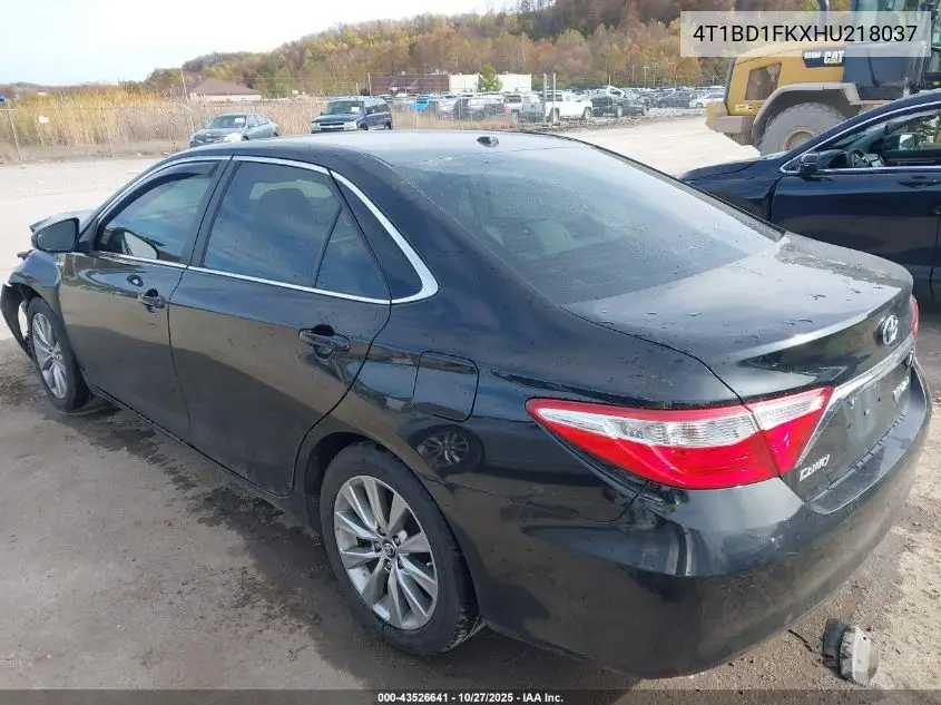 4T1BD1FKXHU218037 2017 Toyota Camry Hybrid Xle