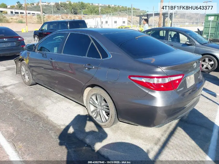 4T1BF1FK8HU643377 2017 Toyota Camry Se