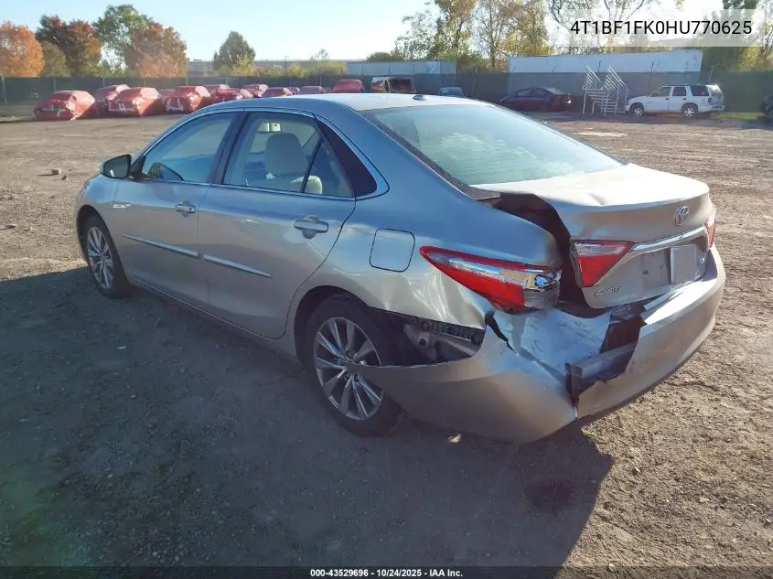 4T1BF1FK0HU770625 2017 Toyota Camry Xle