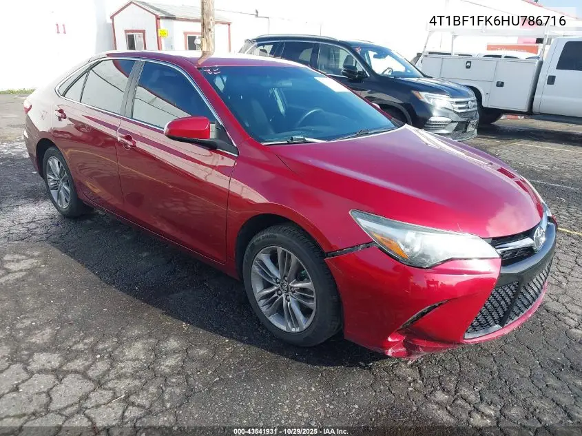 4T1BF1FK6HU786716 2017 Toyota Camry Se