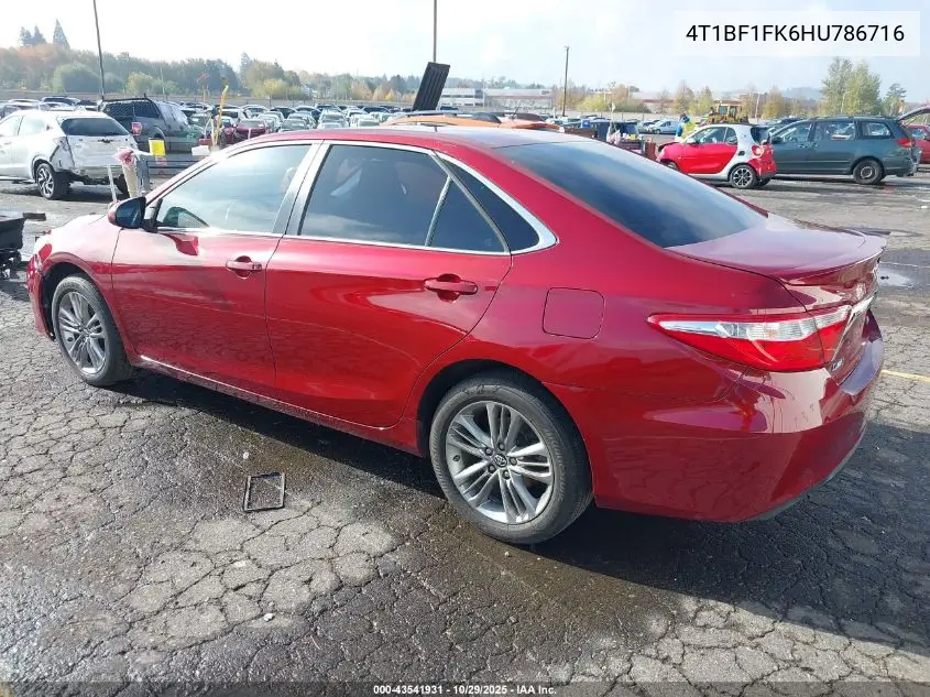4T1BF1FK6HU786716 2017 Toyota Camry Se