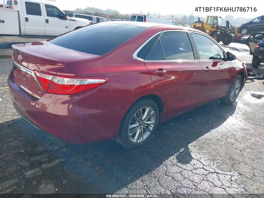 4T1BF1FK6HU786716 2017 Toyota Camry Se