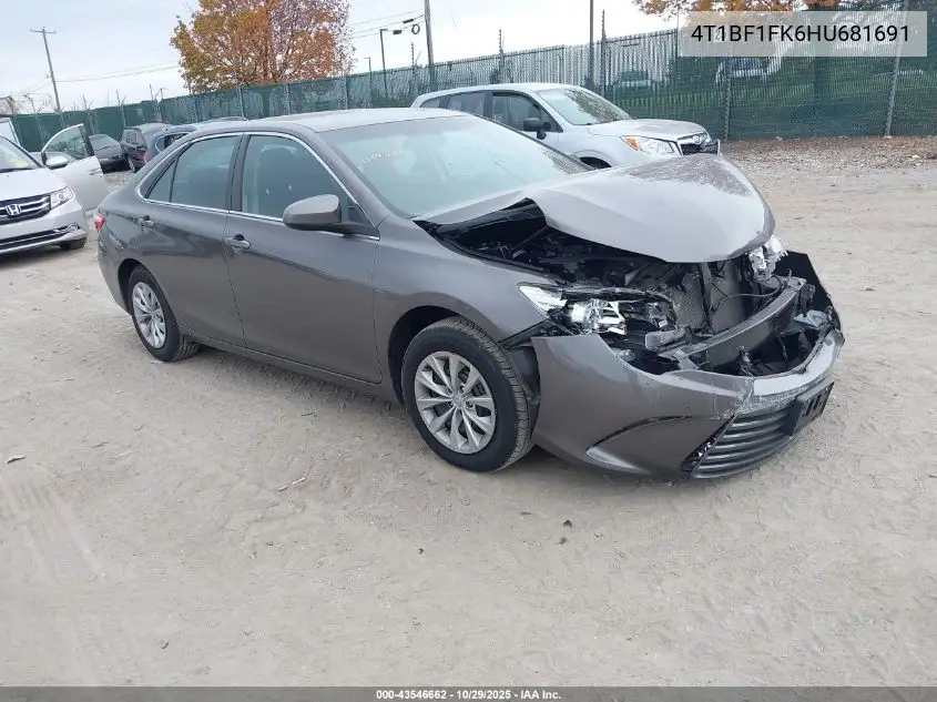 4T1BF1FK6HU681691 2017 Toyota Camry Le