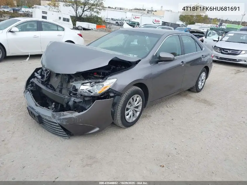 4T1BF1FK6HU681691 2017 Toyota Camry Le