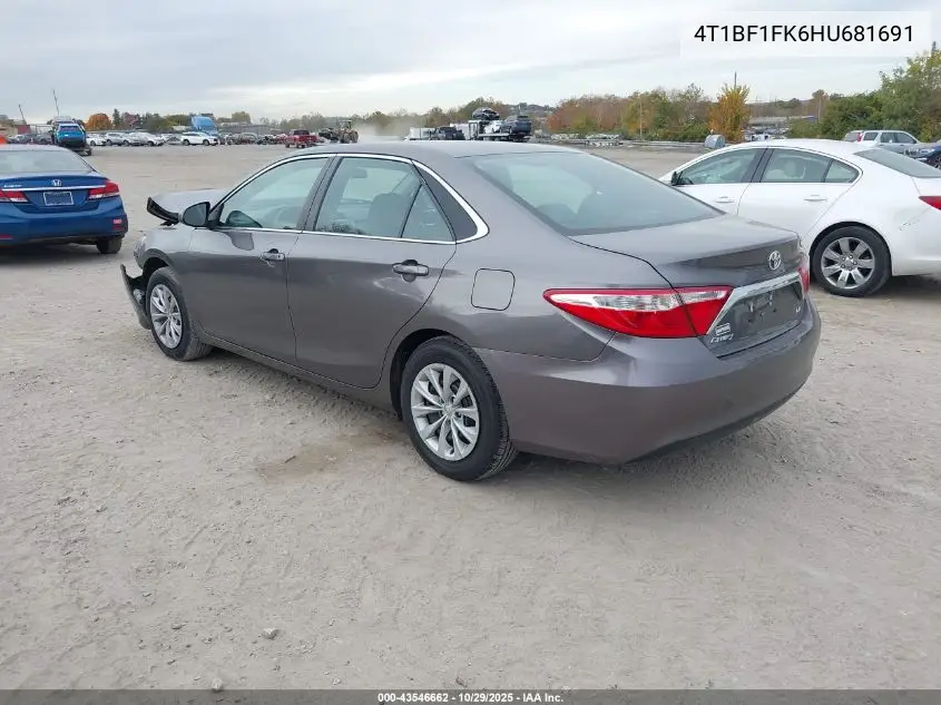 4T1BF1FK6HU681691 2017 Toyota Camry Le