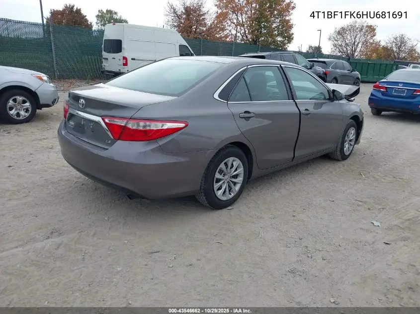4T1BF1FK6HU681691 2017 Toyota Camry Le