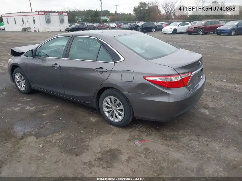4T1BF1FK5HU740858 2017 Toyota Camry Le