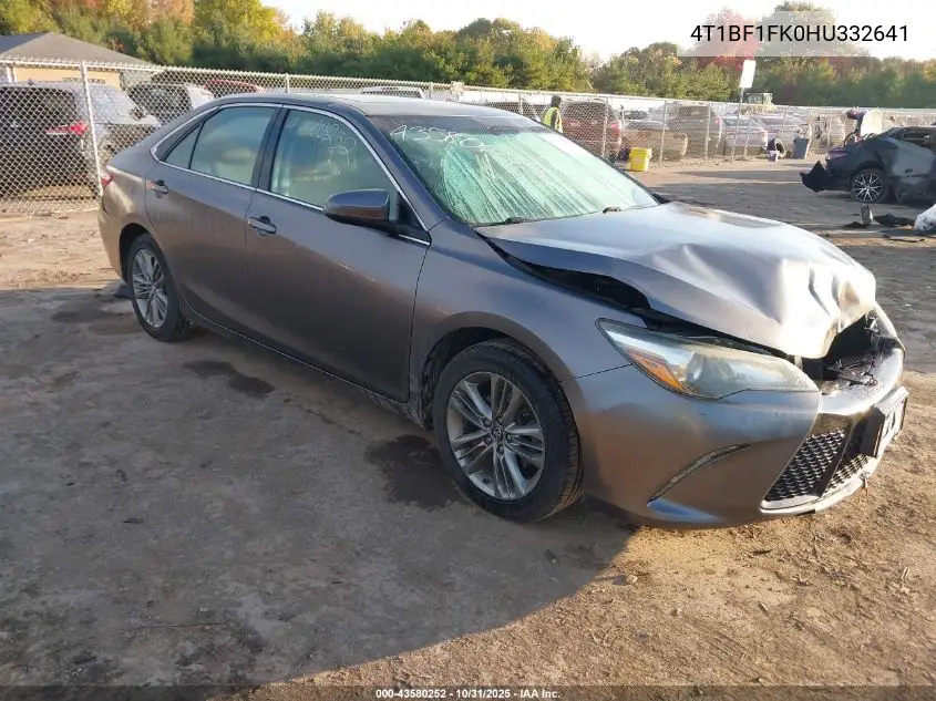 4T1BF1FK0HU332641 2017 Toyota Camry Se