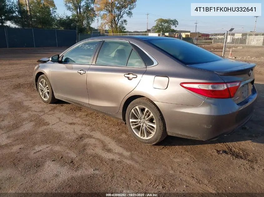 4T1BF1FK0HU332641 2017 Toyota Camry Se