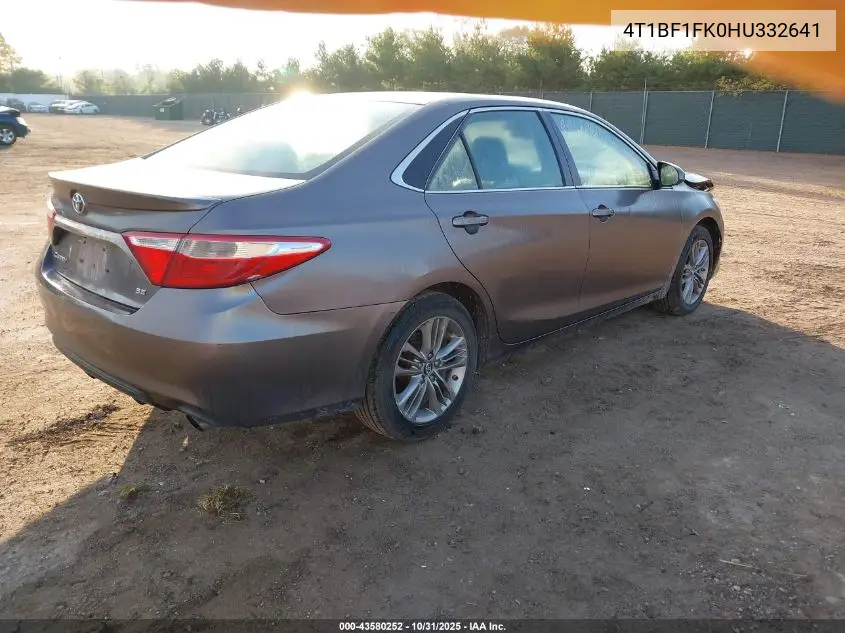 4T1BF1FK0HU332641 2017 Toyota Camry Se