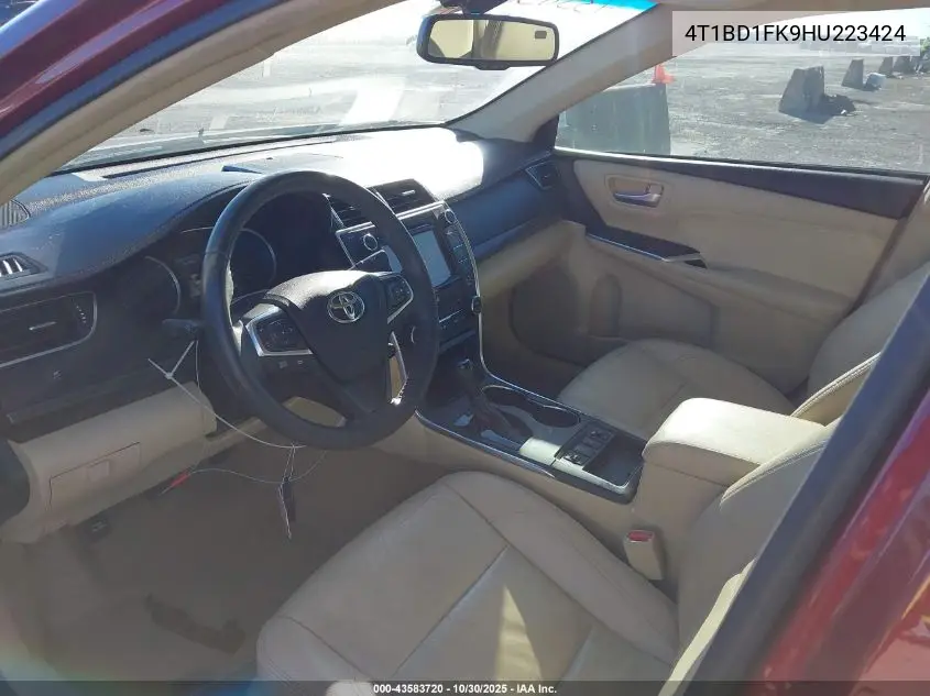 4T1BD1FK9HU223424 2017 Toyota Camry Hybrid Xle