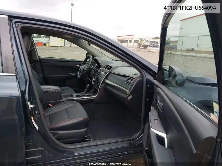 4T1BF1FK2HU664094 2017 Toyota Camry Se