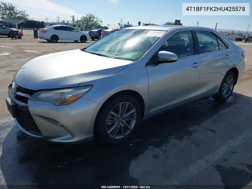 4T1BF1FK2HU425578 2017 Toyota Camry Se