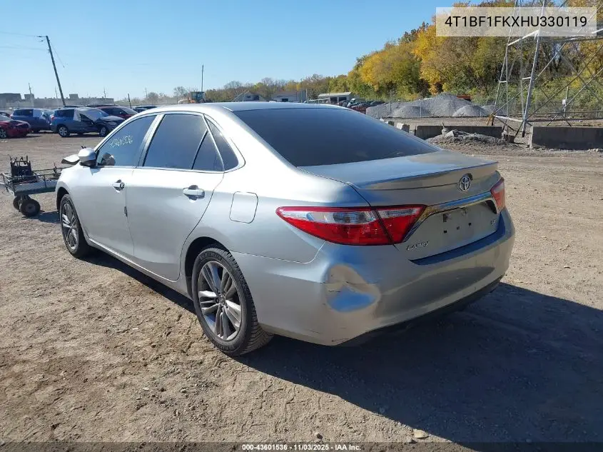 4T1BF1FKXHU330119 2017 Toyota Camry Se