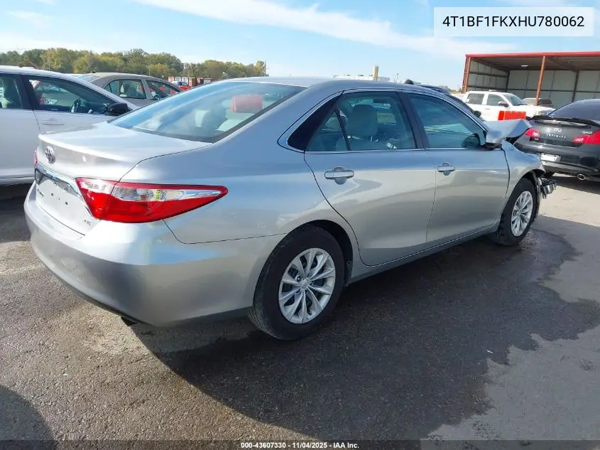 4T1BF1FKXHU780062 2017 Toyota Camry Le