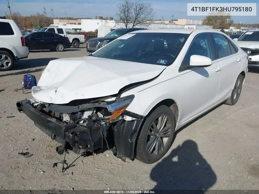 4T1BF1FK3HU795180 2017 Toyota Camry Se