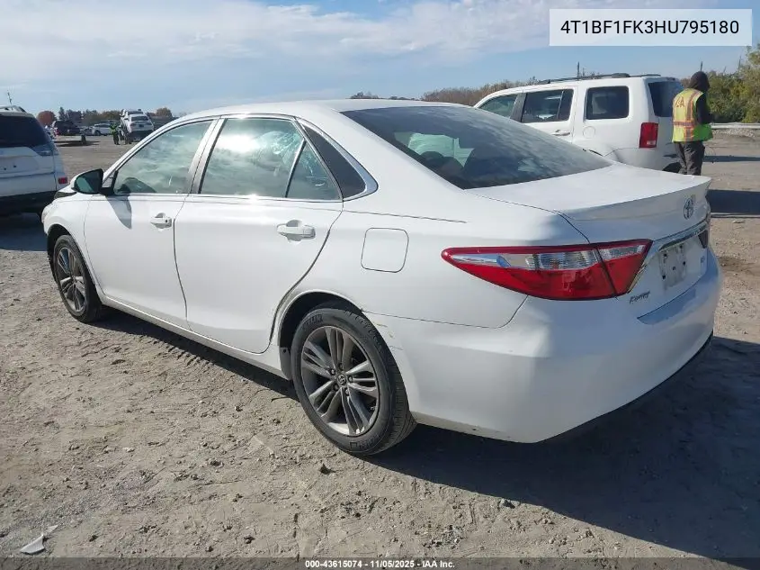 4T1BF1FK3HU795180 2017 Toyota Camry Se