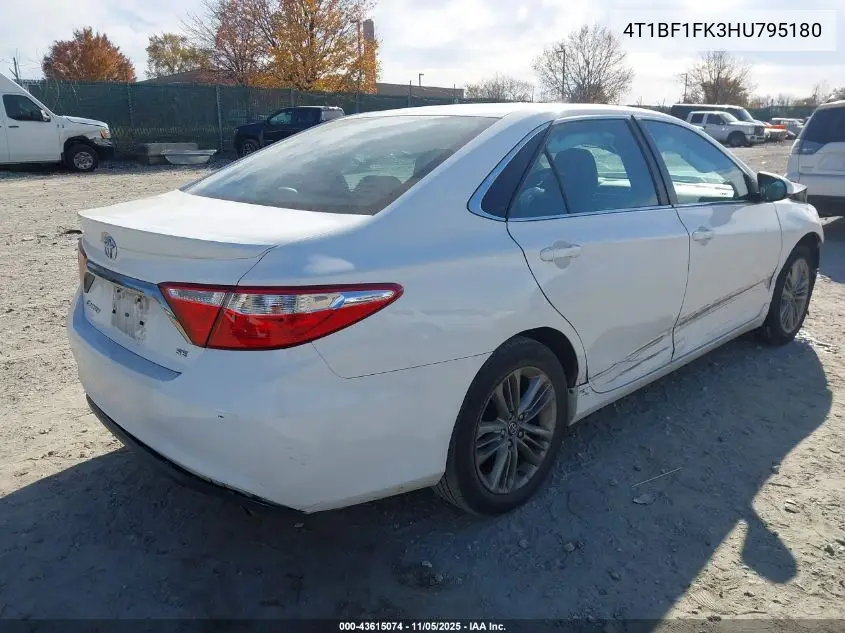 4T1BF1FK3HU795180 2017 Toyota Camry Se