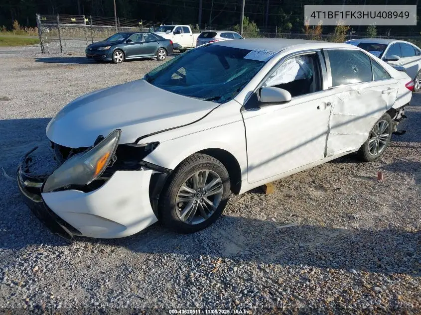 4T1BF1FK3HU408949 2017 Toyota Camry Se