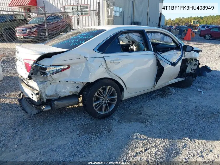 4T1BF1FK3HU408949 2017 Toyota Camry Se