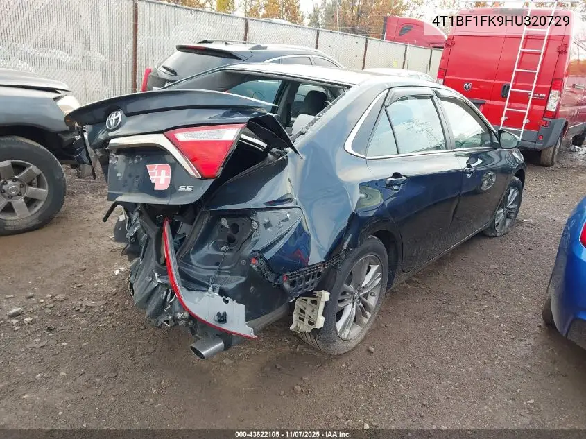 4T1BF1FK9HU320729 2017 Toyota Camry Se