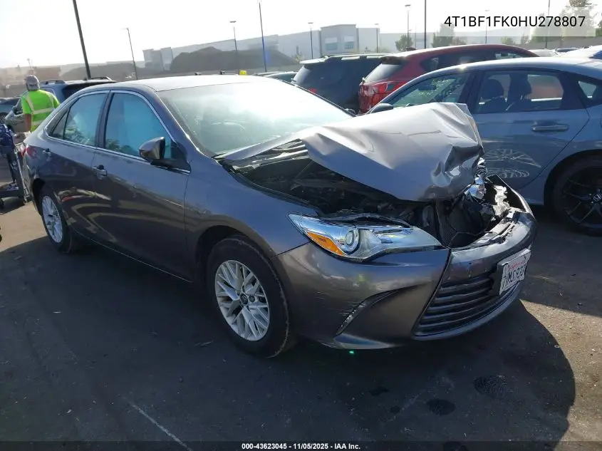 4T1BF1FK0HU278807 2017 Toyota Camry Le