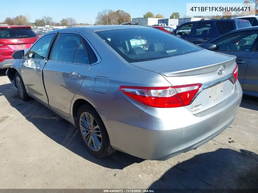 4T1BF1FK5HU666471 2017 Toyota Camry Se