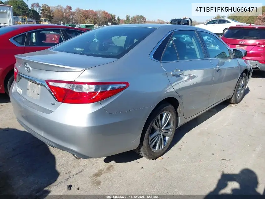 4T1BF1FK5HU666471 2017 Toyota Camry Se
