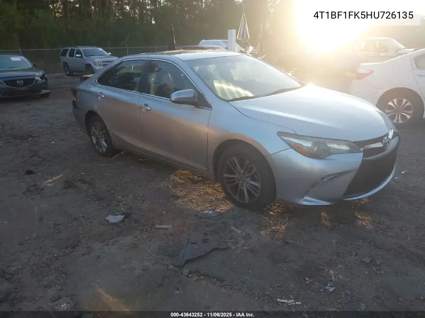 4T1BF1FK5HU726135 2017 Toyota Camry Se