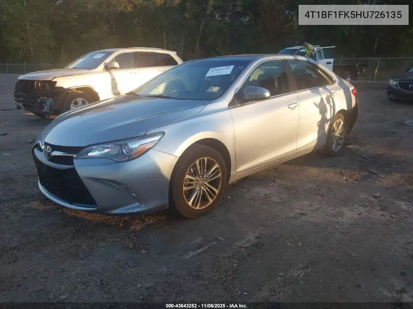 4T1BF1FK5HU726135 2017 Toyota Camry Se