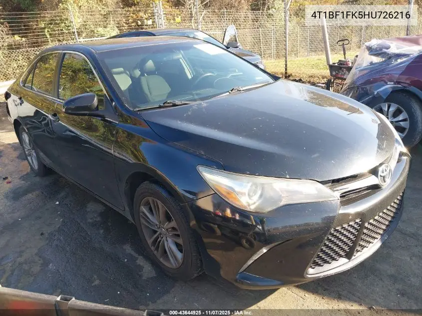 4T1BF1FK5HU726216 2017 Toyota Camry Se