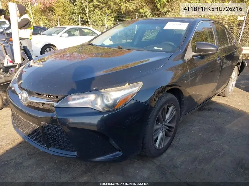 4T1BF1FK5HU726216 2017 Toyota Camry Se