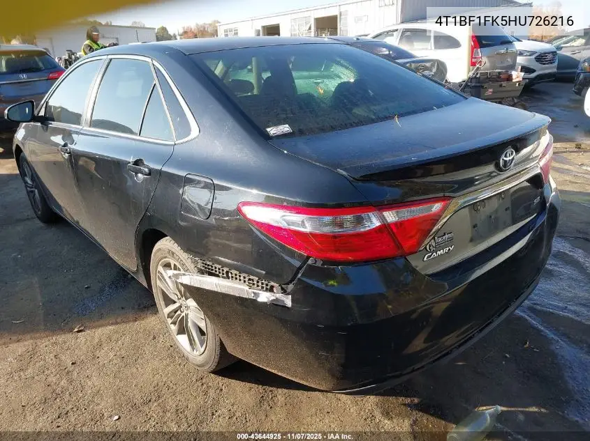 4T1BF1FK5HU726216 2017 Toyota Camry Se