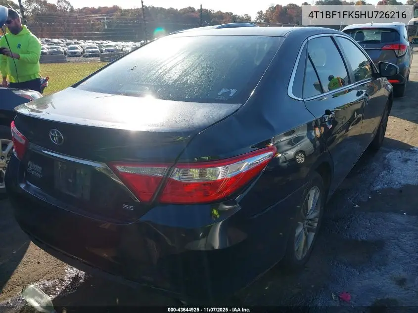 4T1BF1FK5HU726216 2017 Toyota Camry Se