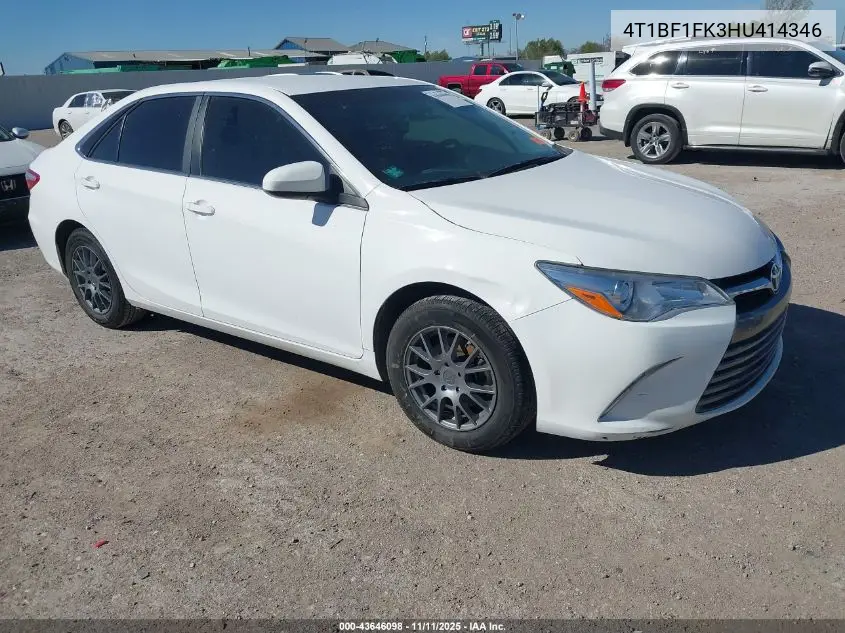4T1BF1FK3HU414346 2017 Toyota Camry Le