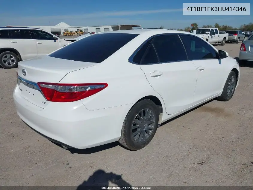 4T1BF1FK3HU414346 2017 Toyota Camry Le