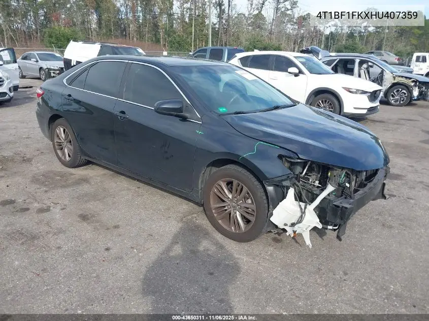4T1BF1FKXHU407359 2017 Toyota Camry Se