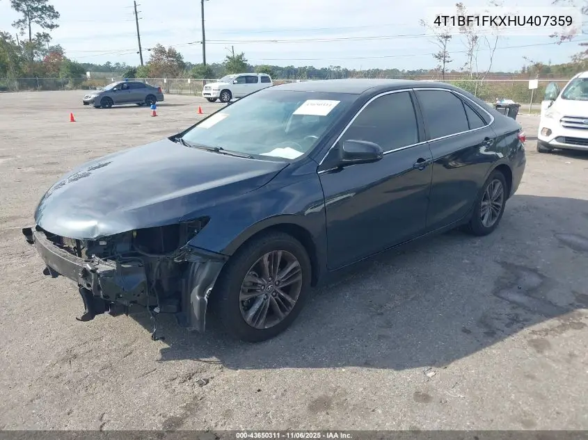 4T1BF1FKXHU407359 2017 Toyota Camry Se
