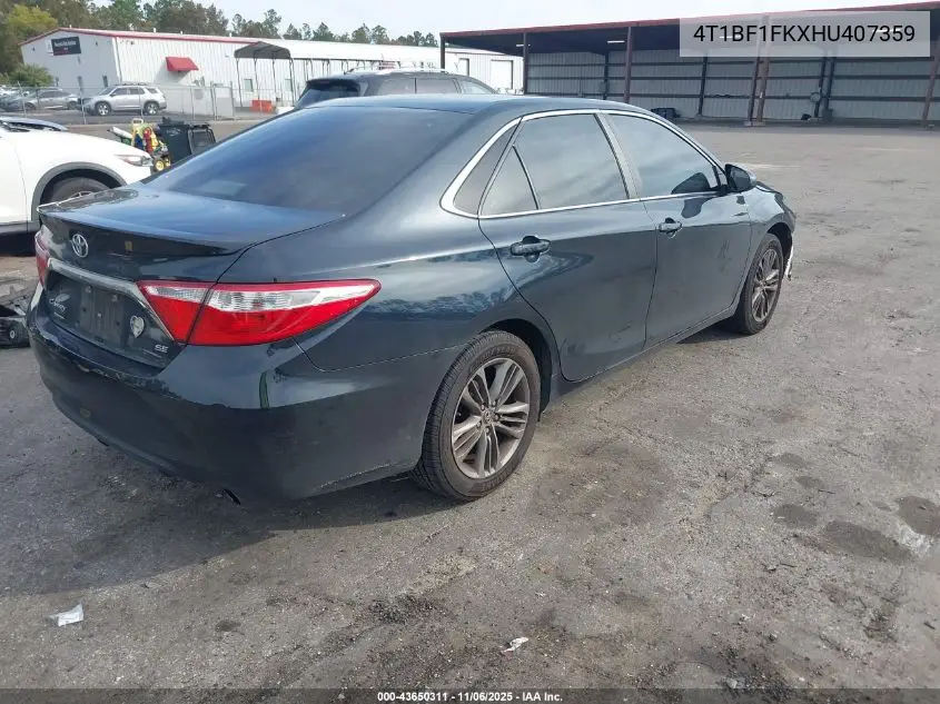 4T1BF1FKXHU407359 2017 Toyota Camry Se