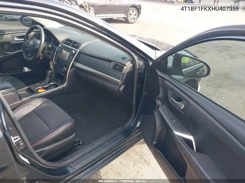 4T1BF1FKXHU407359 2017 Toyota Camry Se