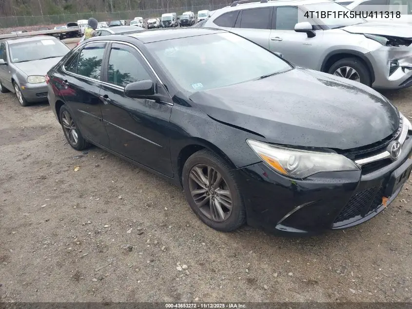 4T1BF1FK5HU411318 2017 Toyota Camry Se
