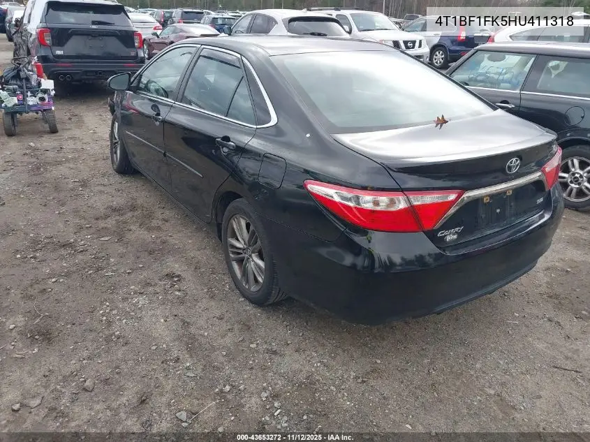 4T1BF1FK5HU411318 2017 Toyota Camry Se