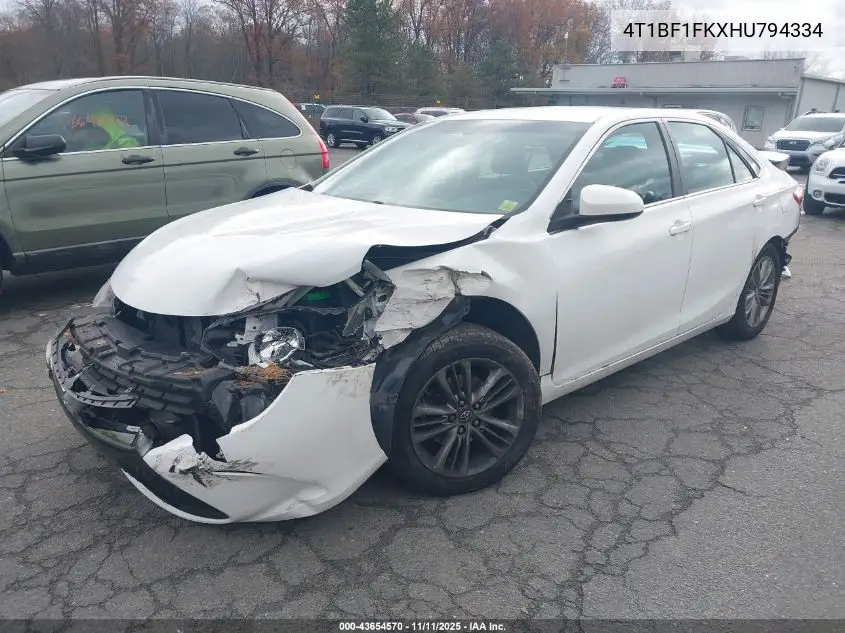 4T1BF1FKXHU794334 2017 Toyota Camry Se