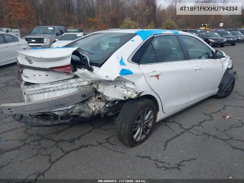 4T1BF1FKXHU794334 2017 Toyota Camry Se