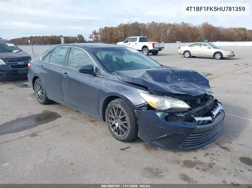 4T1BF1FK5HU781359 2017 Toyota Camry Xle