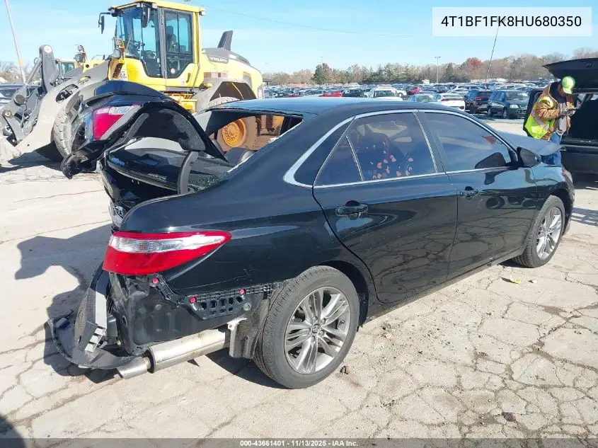 4T1BF1FK8HU680350 2017 Toyota Camry Se