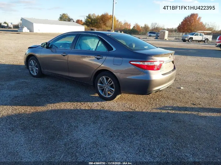 4T1BF1FK1HU422395 2017 Toyota Camry Se