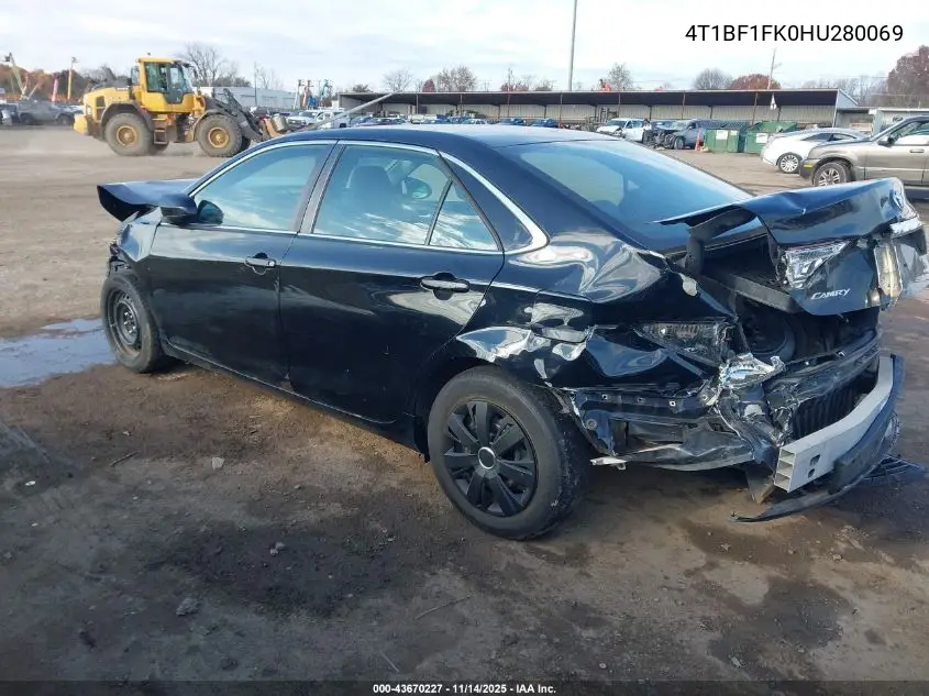 4T1BF1FK0HU280069 2017 Toyota Camry Le