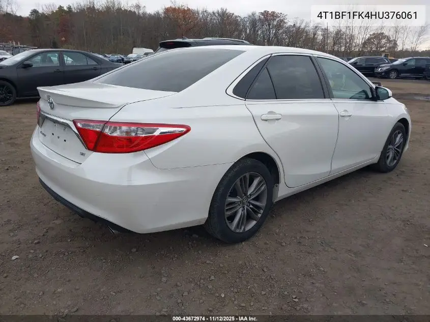4T1BF1FK4HU376061 2017 Toyota Camry Se